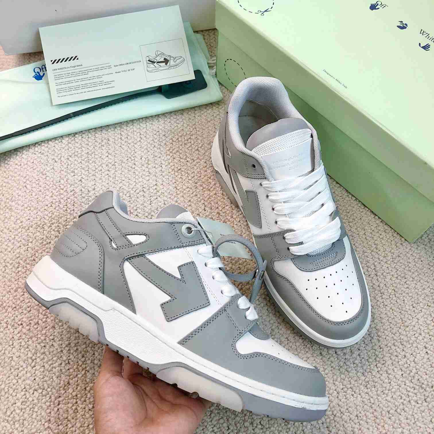 Off White Out Of Office Leather Sneakers - DopestKickz