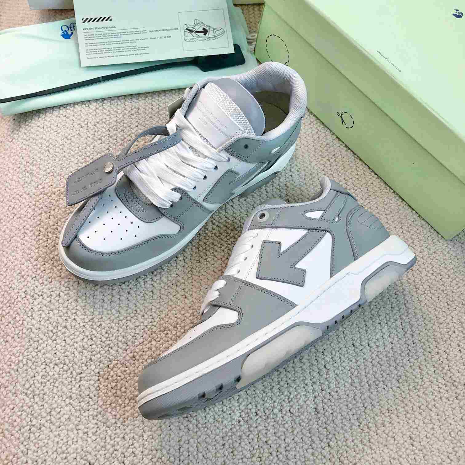 Off White Out Of Office Leather Sneakers - DopestKickz