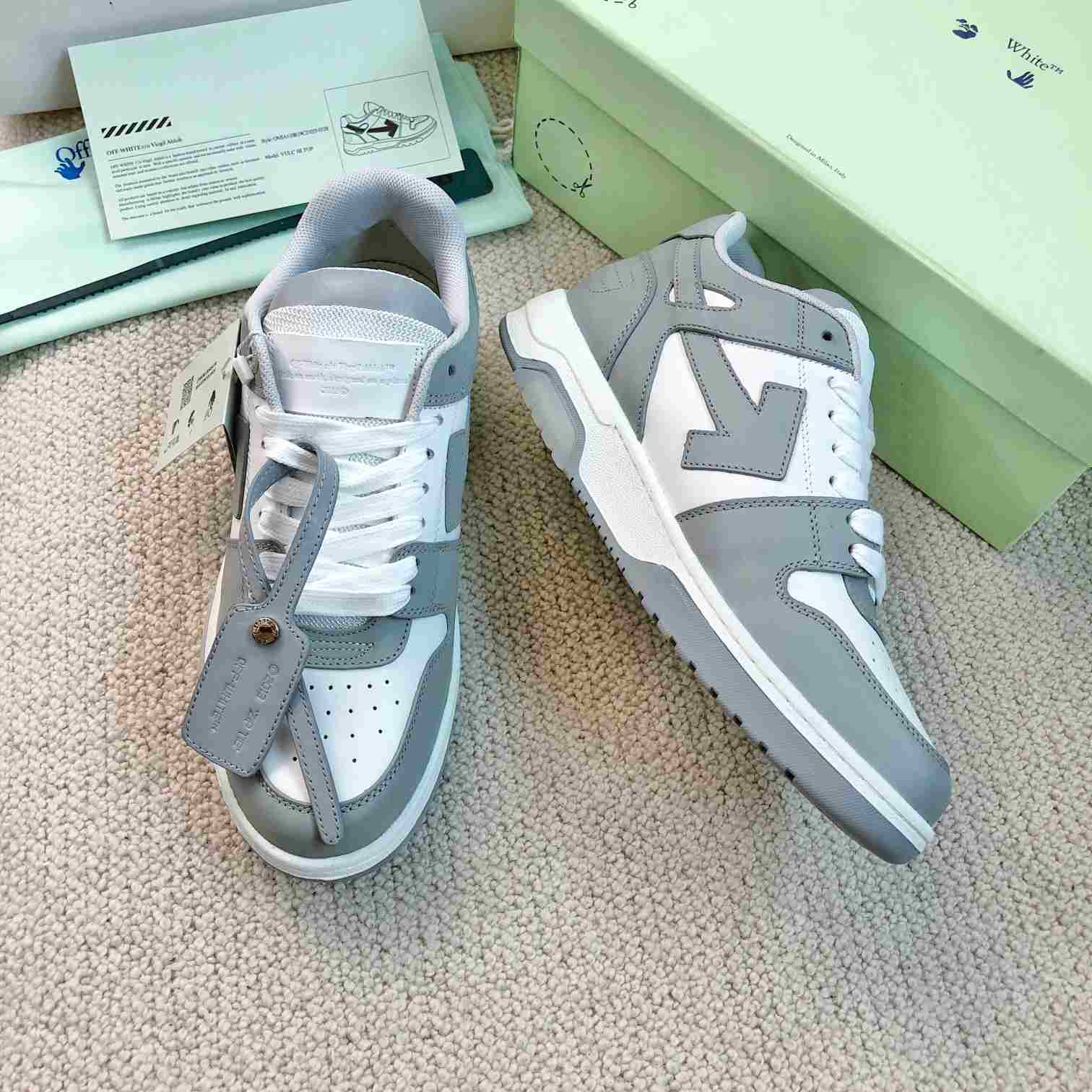 Off White Out Of Office Leather Sneakers - DopestKickz