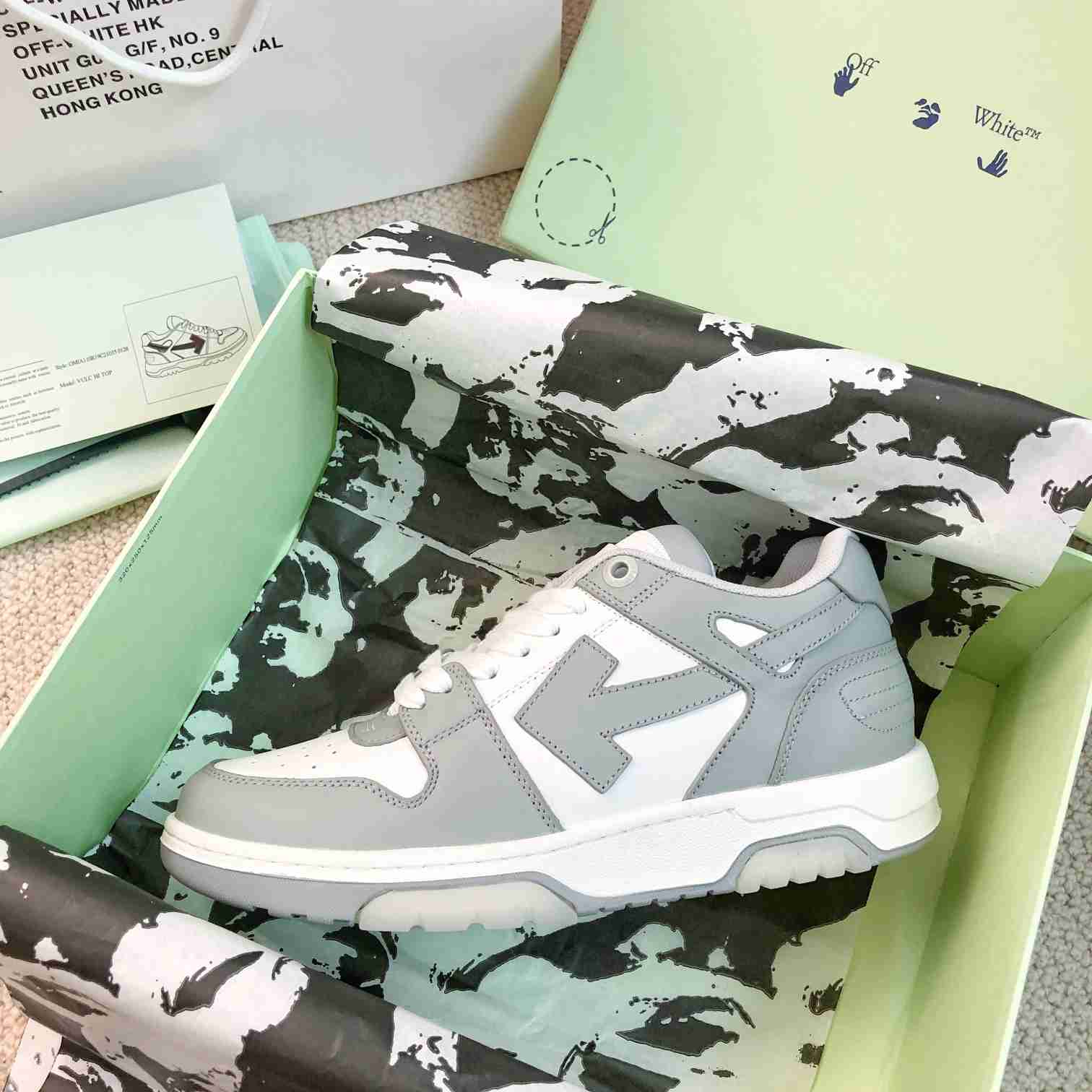 Off White Out Of Office Leather Sneakers - DopestKickz