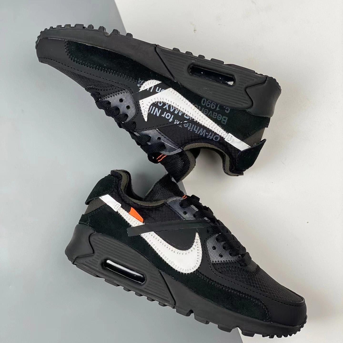 Off-White x Air Max 90 The 10 Sneakers    AA7293-001 - DopestKickz
