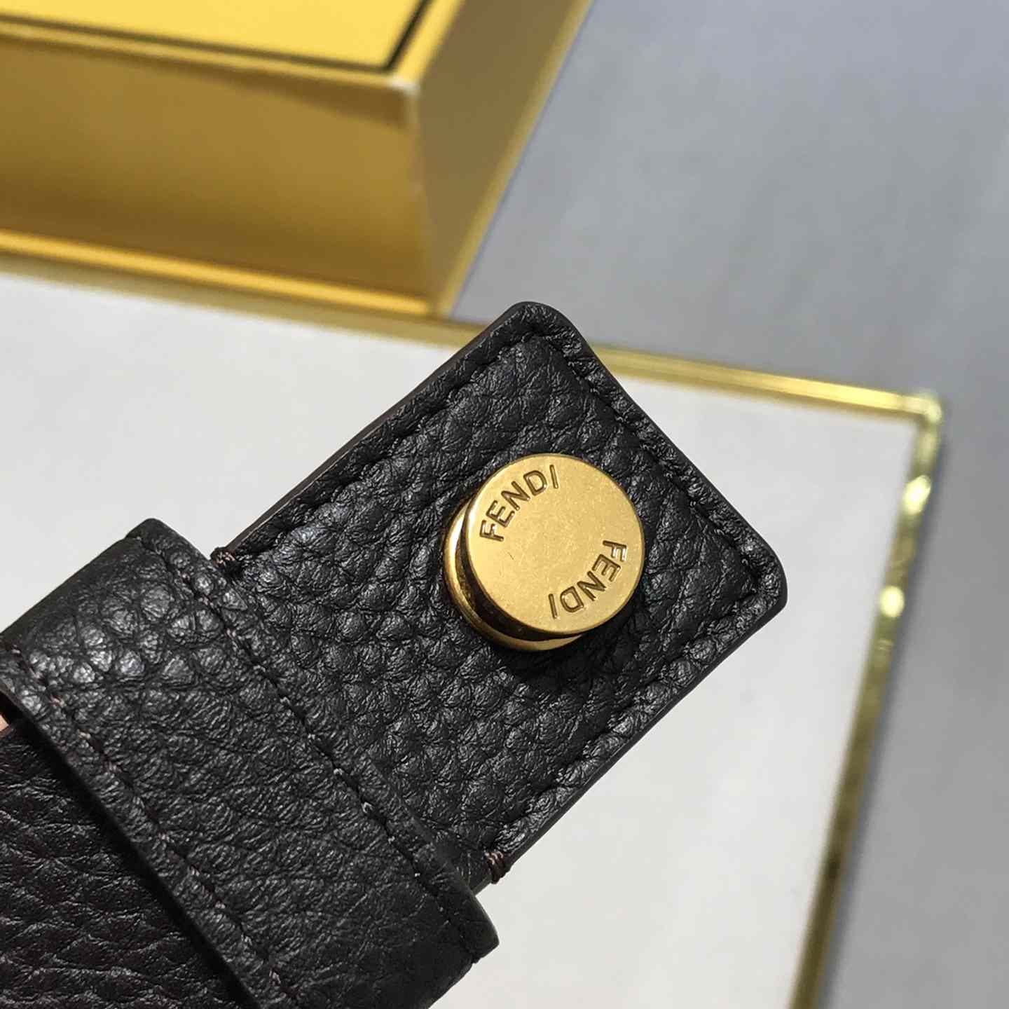 Fendi Women Long Tie Belt With F-Shaped Tip - DopestKickz