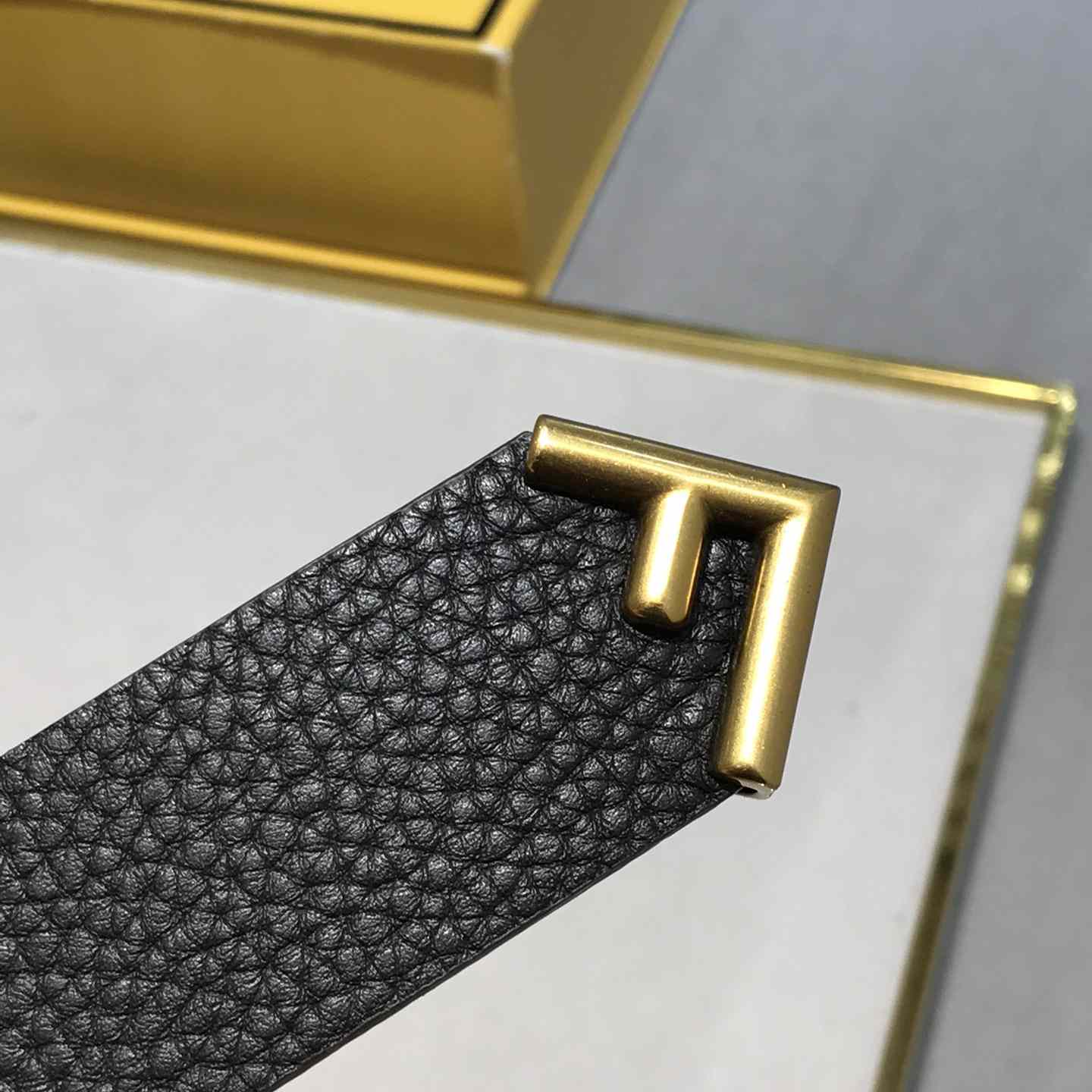 Fendi Women Long Tie Belt With F-Shaped Tip - DopestKickz