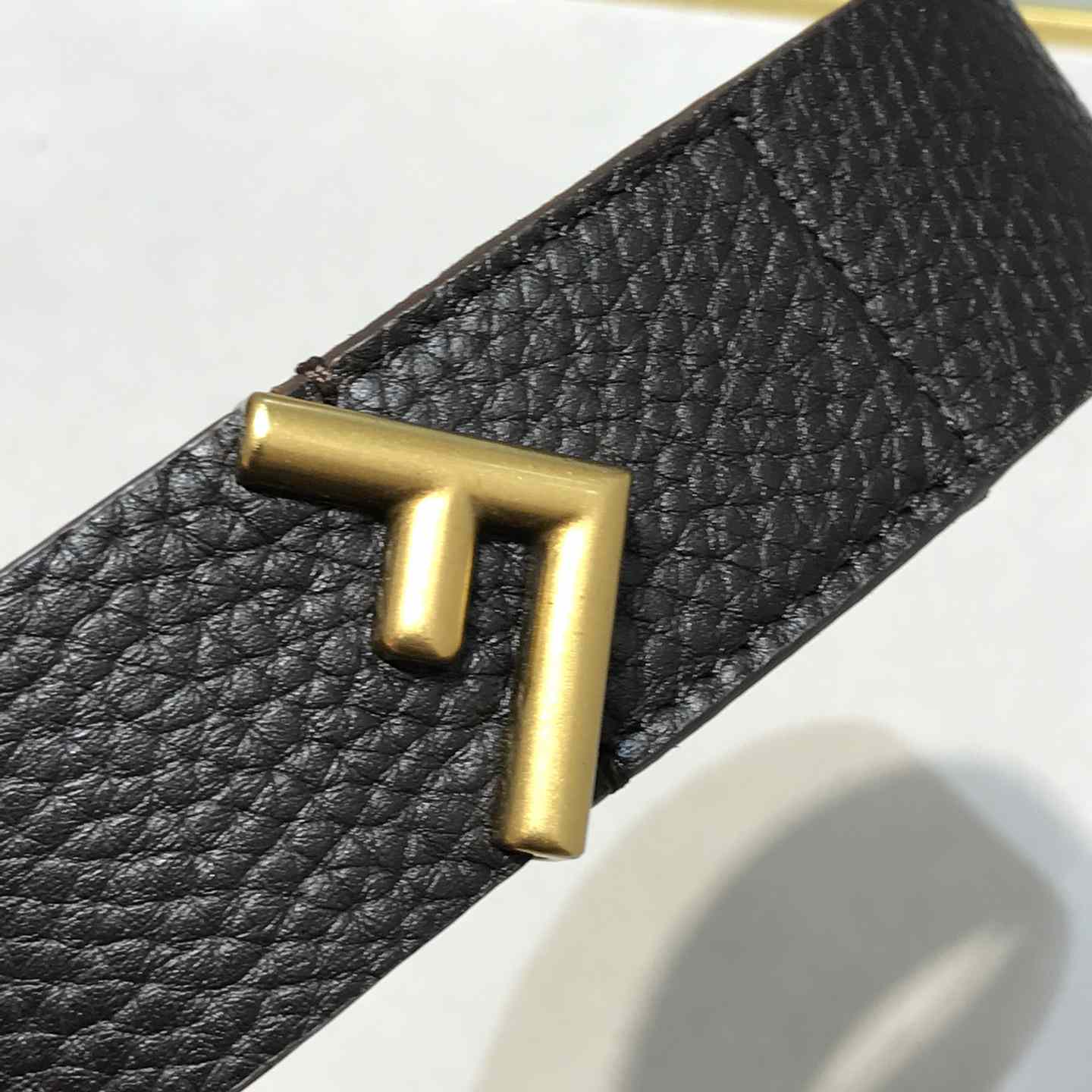 Fendi Women Long Tie Belt With F-Shaped Tip - DopestKickz