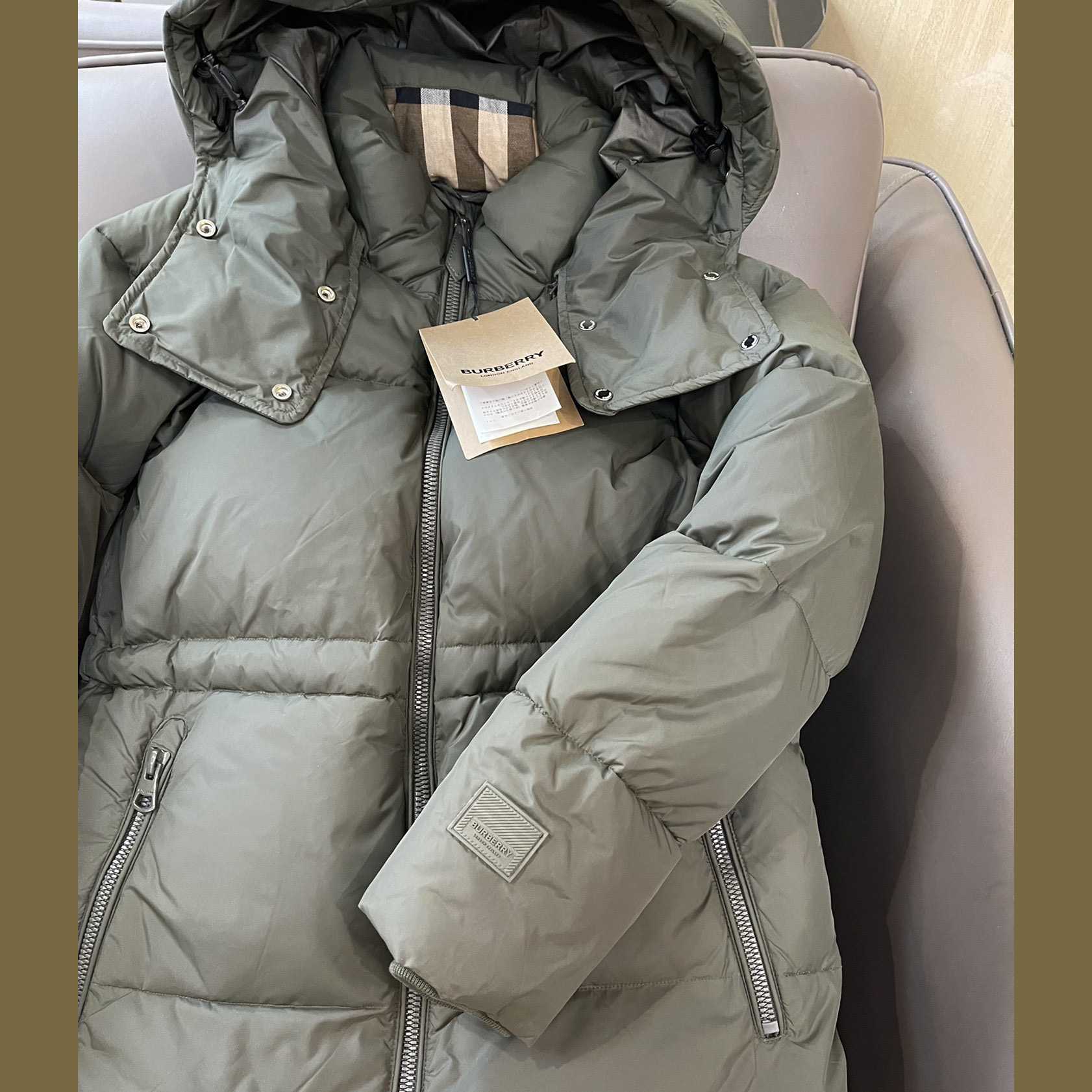 Burberry Hooded Down Jacket - DopestKickz