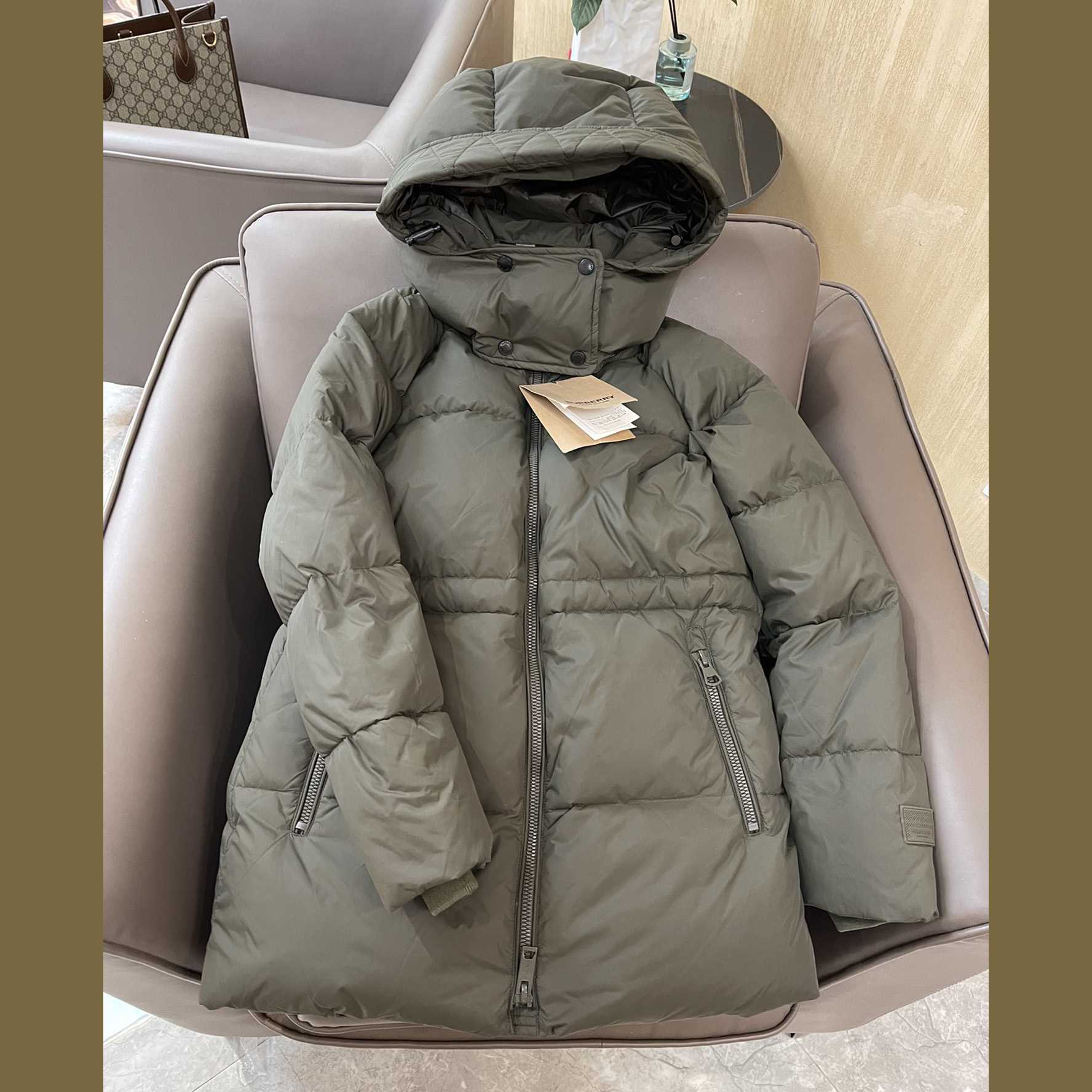 Burberry Hooded Down Jacket - DopestKickz