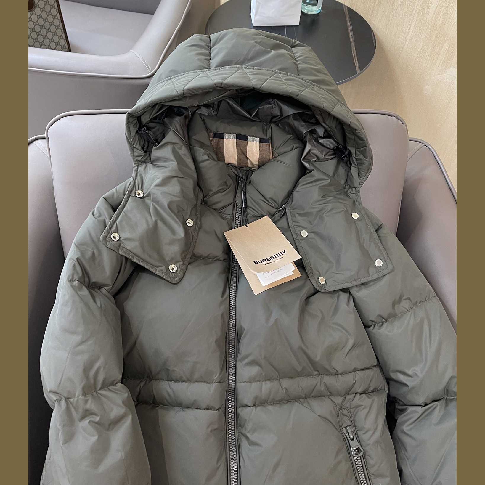 Burberry Hooded Down Jacket - DopestKickz