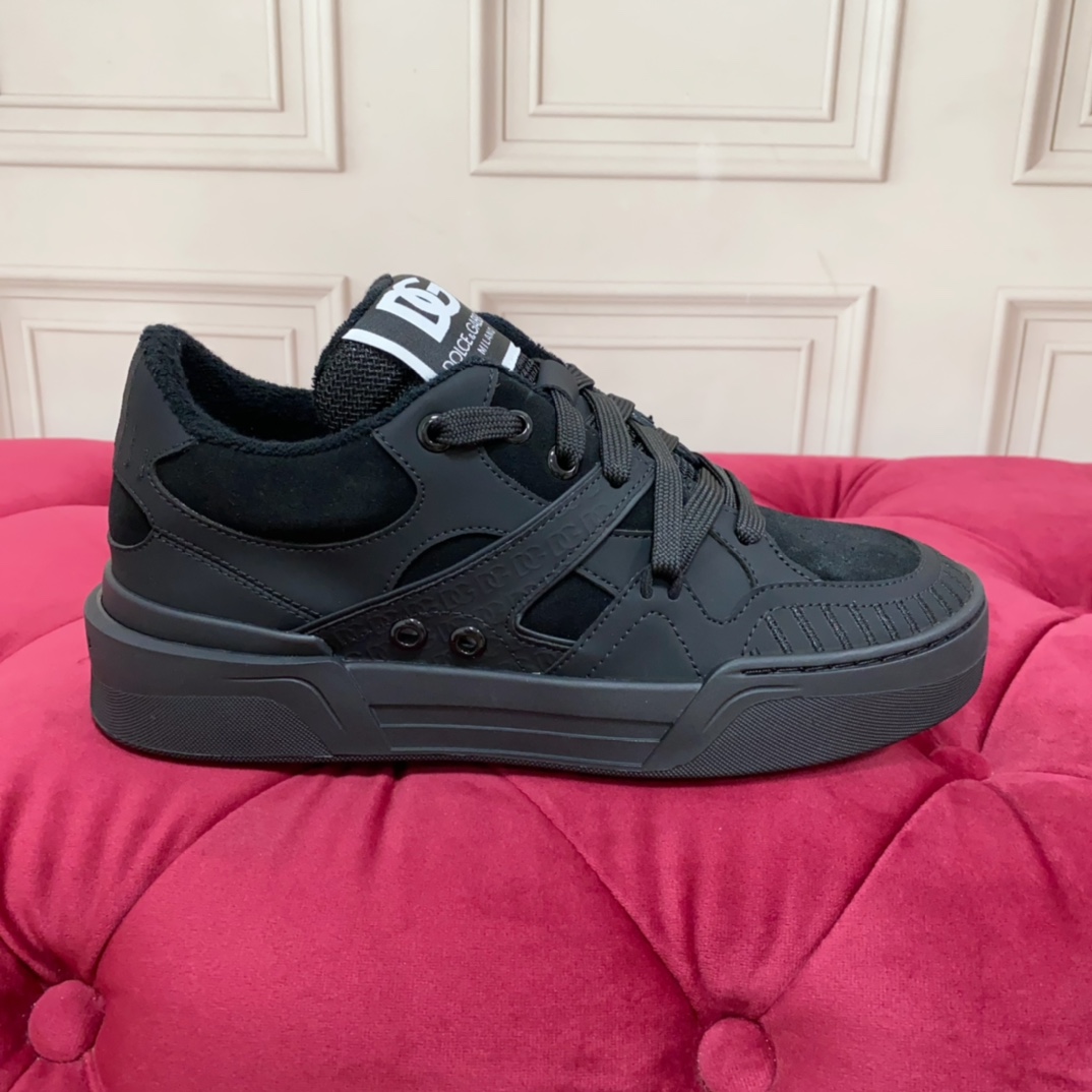 Dolce & Gabbana Mixed-material New Roma Sneakers - DopestKickz