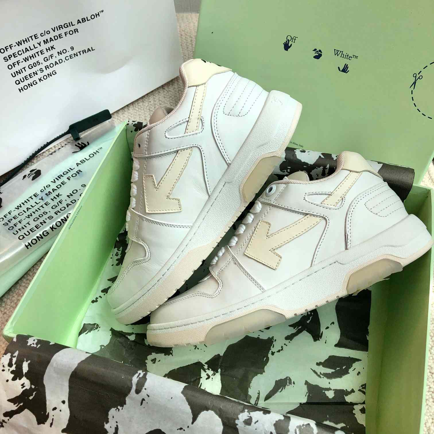 Off White Out Of Office Calf Leather Sneaker - DopestKickz