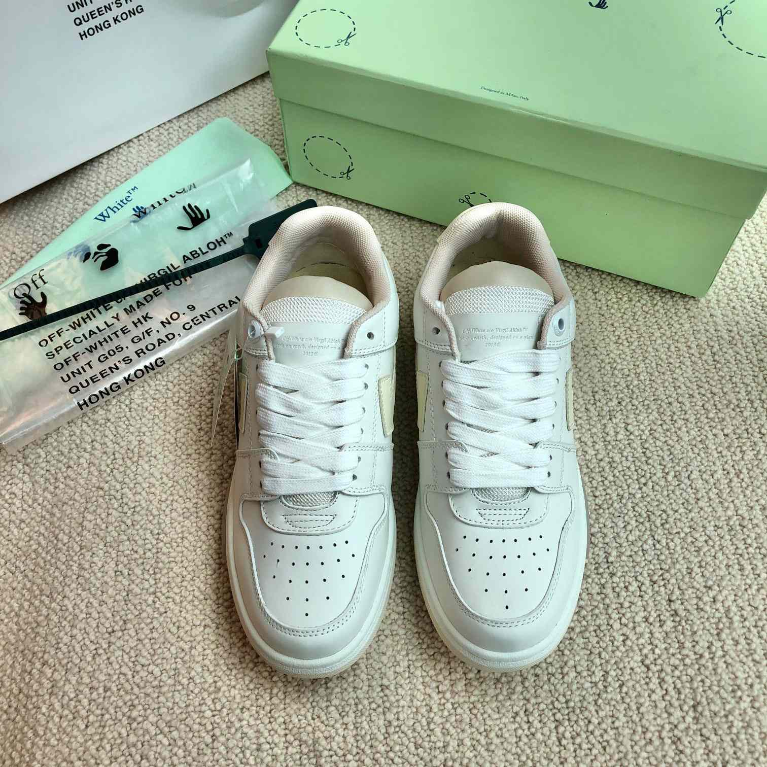 Off White Out Of Office Calf Leather Sneaker - DopestKickz