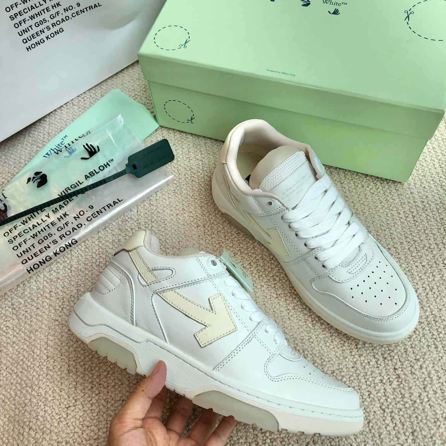 Off White Out Of Office Calf Leather Sneaker - DopestKickz