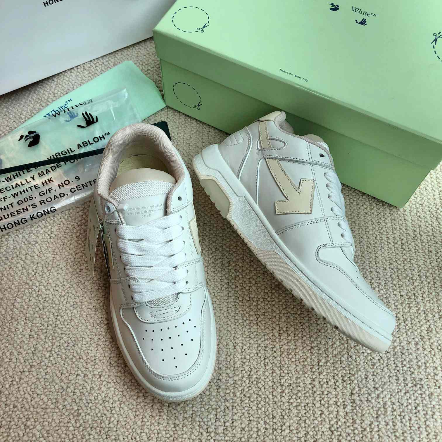 Off White Out Of Office Calf Leather Sneaker - DopestKickz