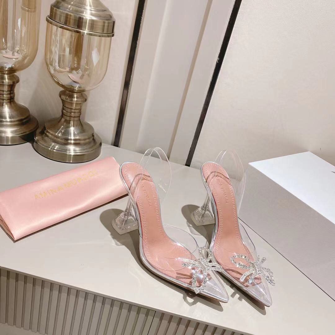 Amina Muaddi Rosie Slingback Pumps - DopestKickz