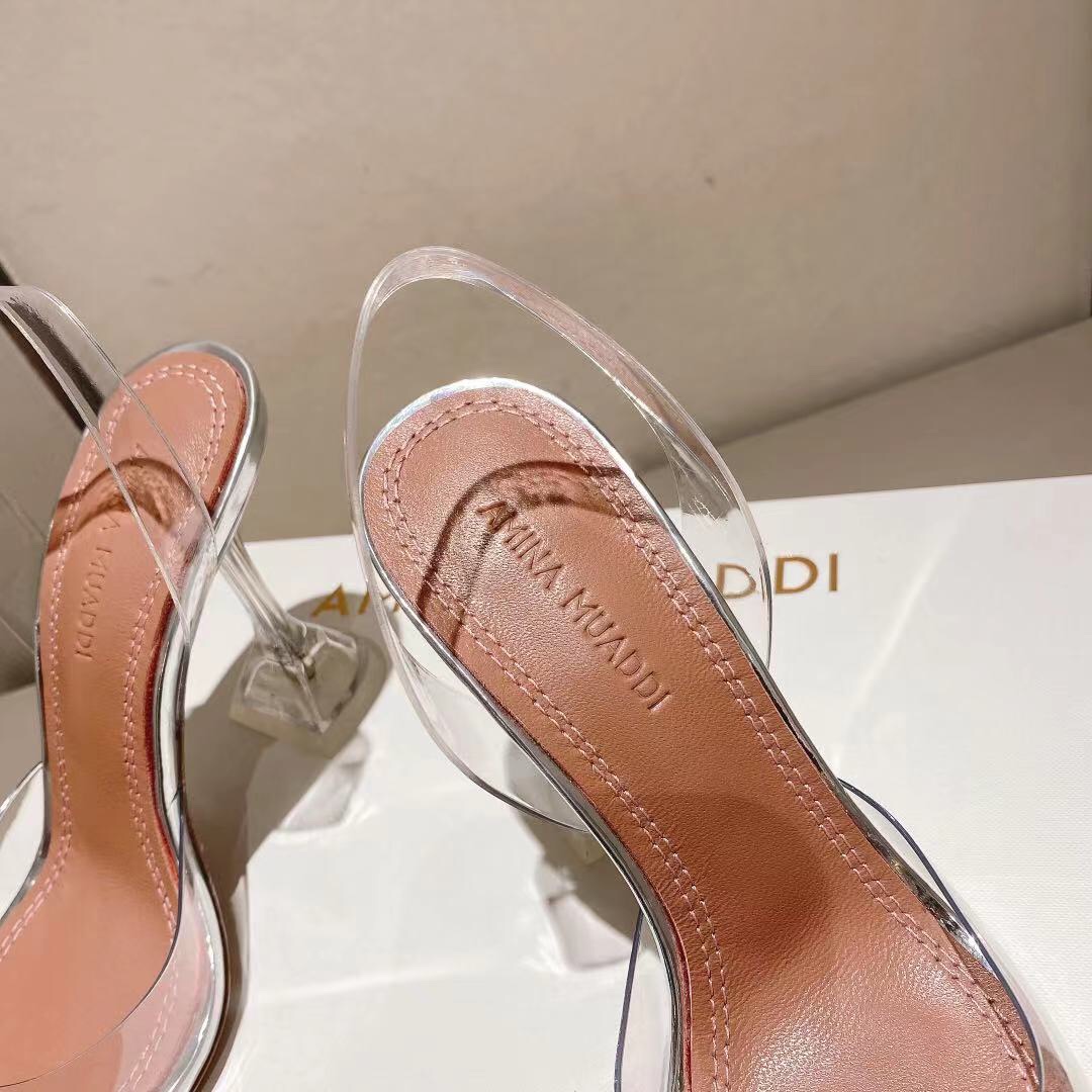 Amina Muaddi Rosie Slingback Pumps - DopestKickz