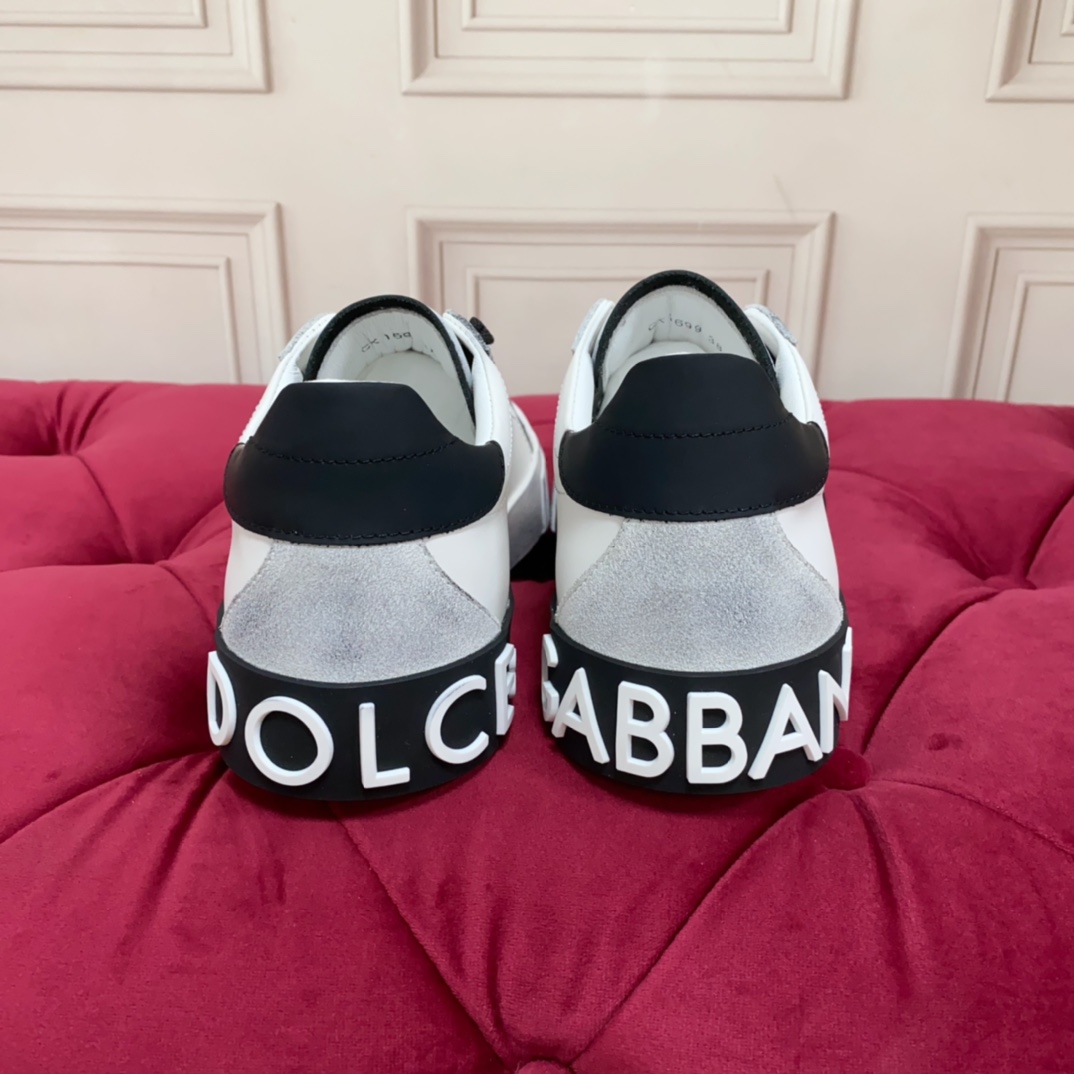 Dolce & Gabbana Portofino Vintage Calfskin Sneakers - DopestKickz