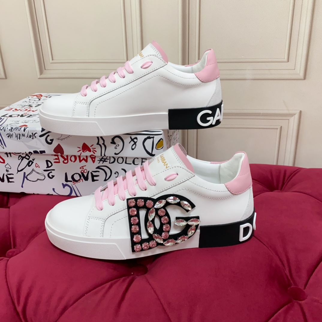 Dolce & Gabbana Calfskin Portofino Sneakers - DopestKickz