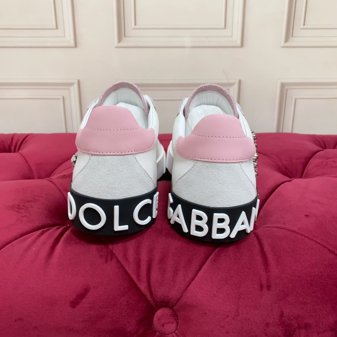 Dolce & Gabbana Calfskin Portofino Sneakers - DopestKickz