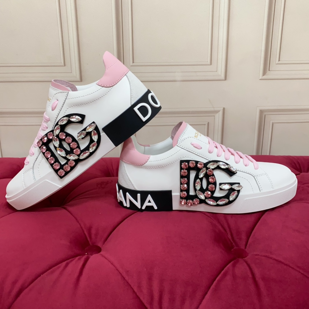Dolce & Gabbana Calfskin Portofino Sneakers - DopestKickz