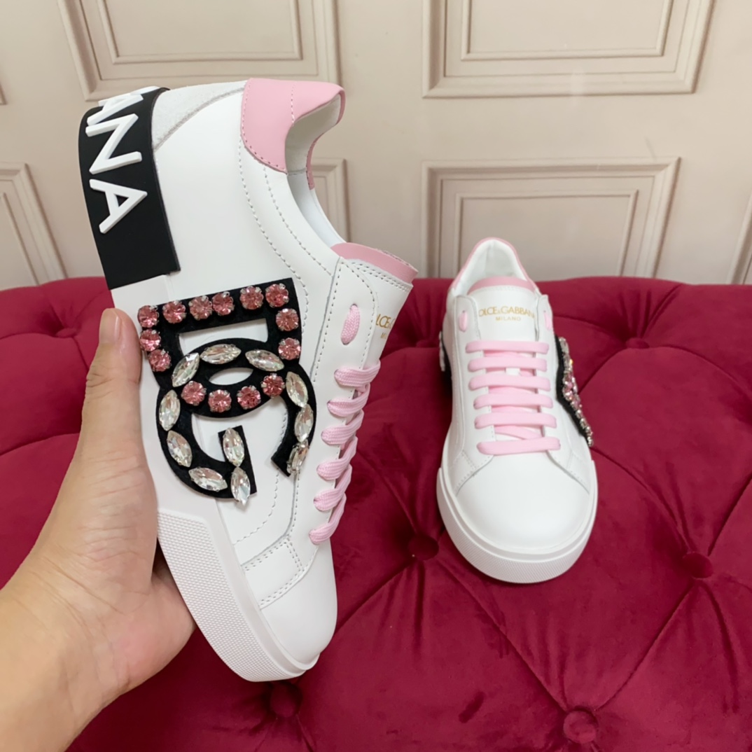 Dolce & Gabbana Calfskin Portofino Sneakers - DopestKickz