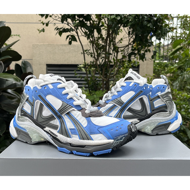 Balenciaga Runner Sneaker In Blue - DopestKickz