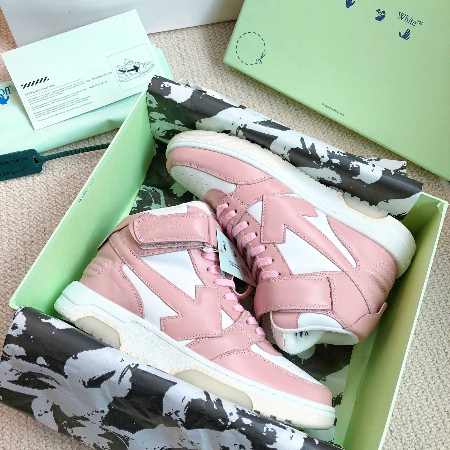 Off White Out Of Office Mid Top Sneaker - DopestKickz