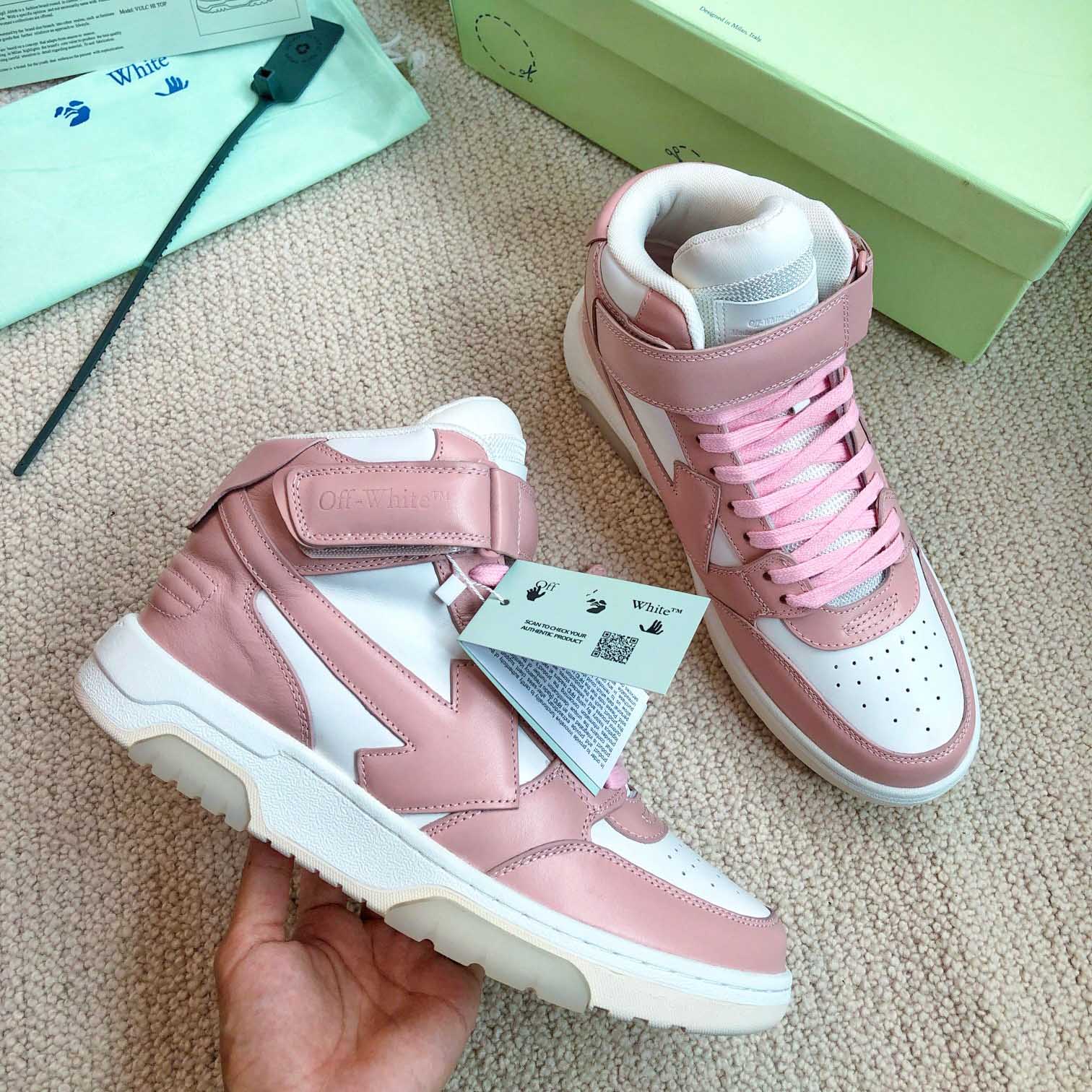 Off White Out Of Office Mid Top Sneaker - DopestKickz