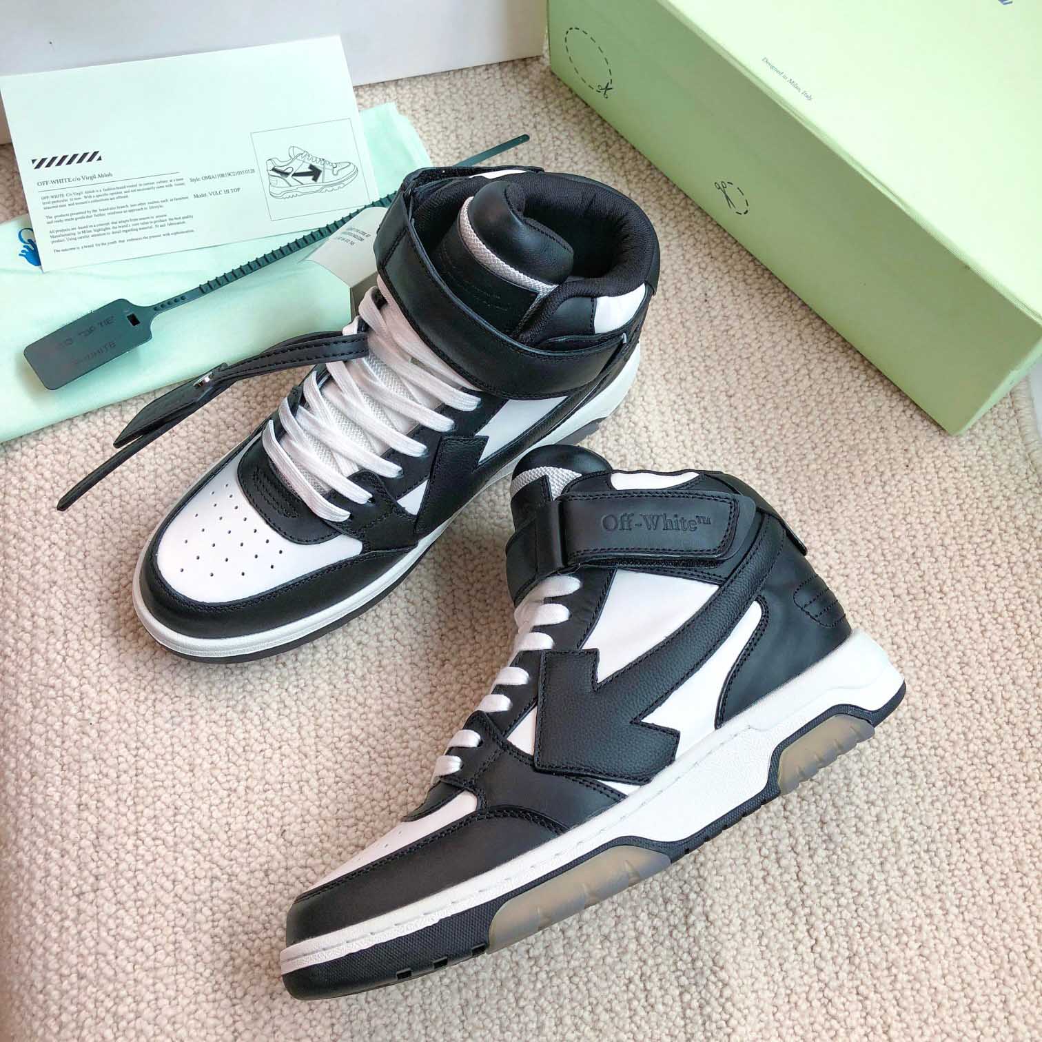 Off White Out Of Office Mid Top Sneaker - DopestKickz
