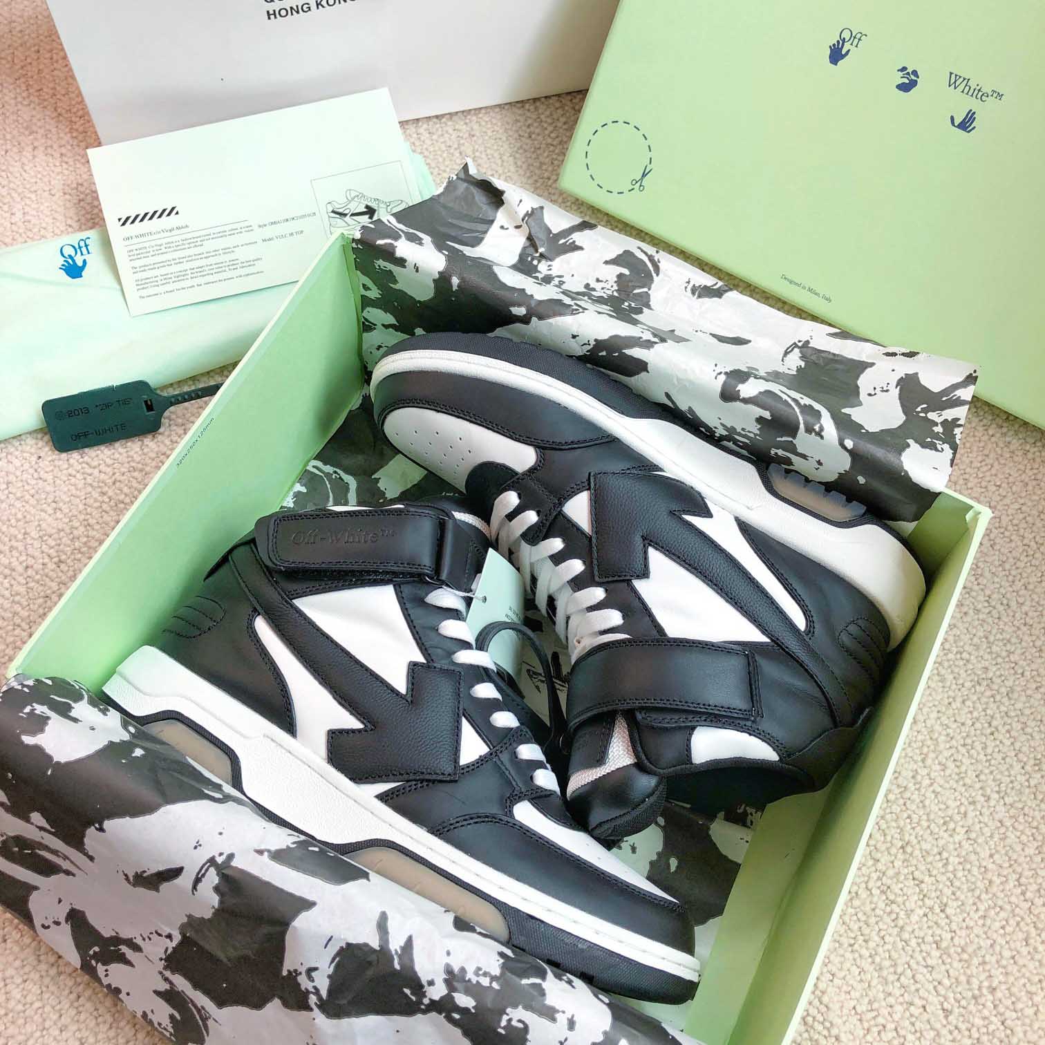 Off White Out Of Office Mid Top Sneaker - DopestKickz