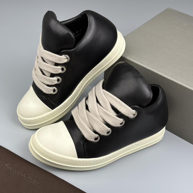 Rick Owens Lace-up Low-top Sneakers  - DopestKickz