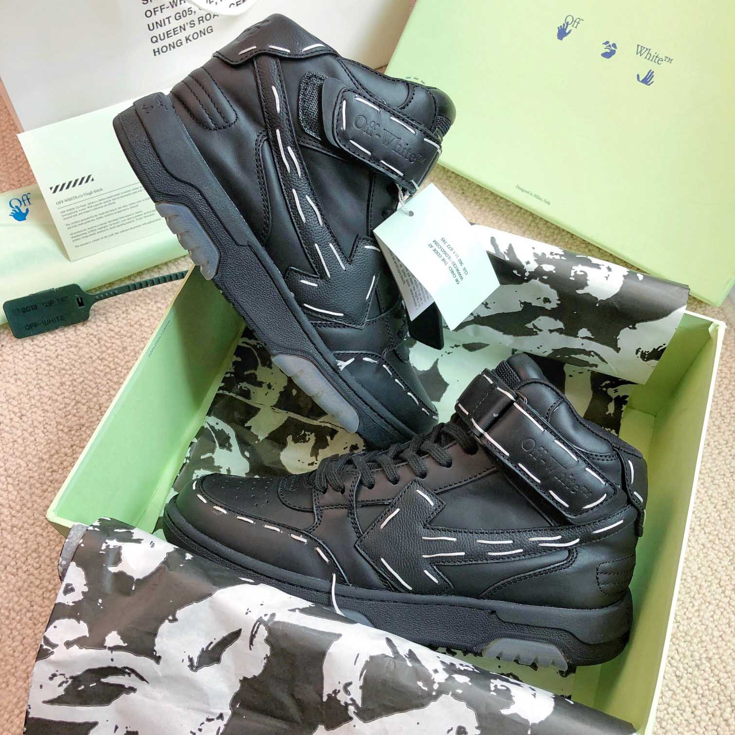 Off White Ooo Mid Sartorial Stitching - DopestKickz