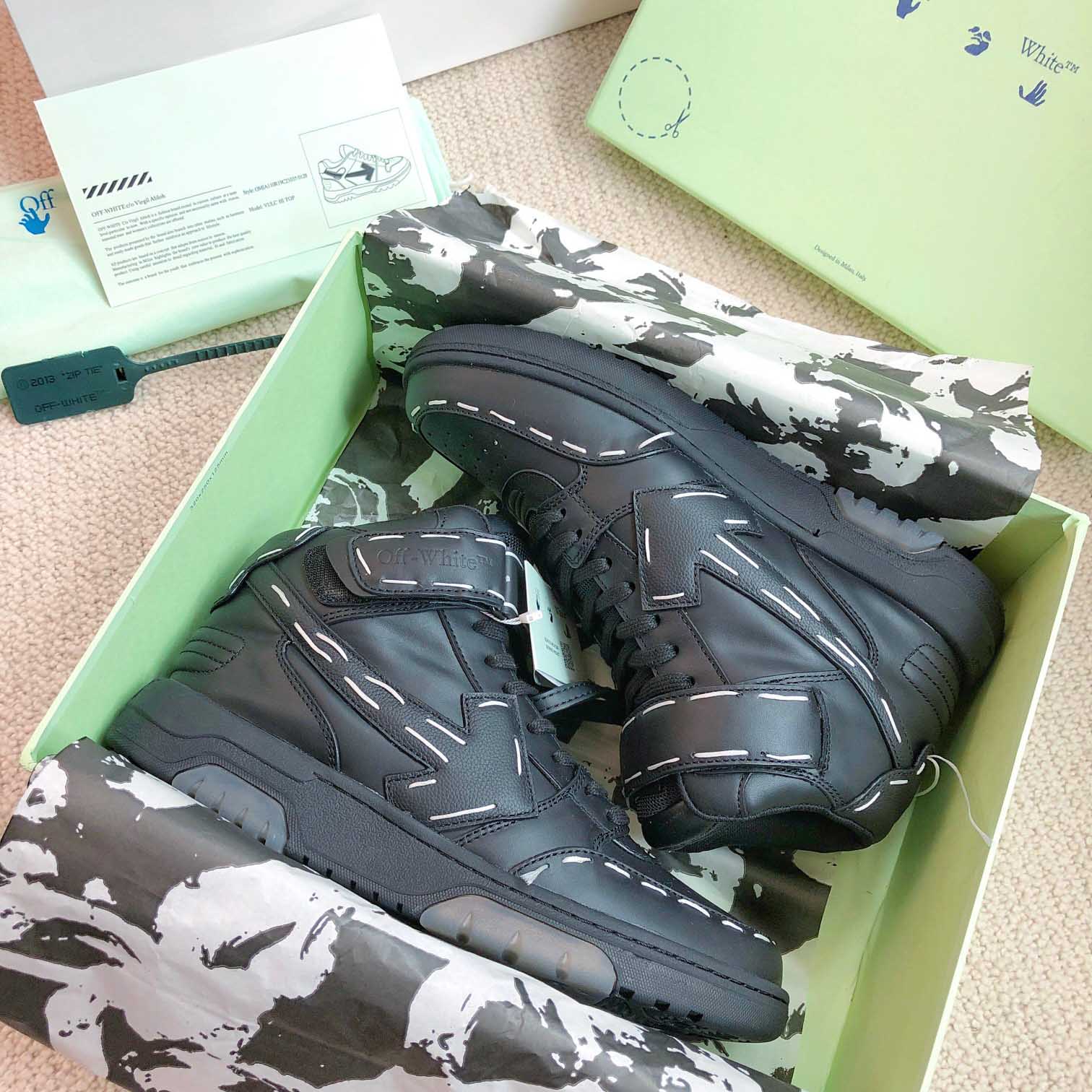 Off White Ooo Mid Sartorial Stitching - DopestKickz