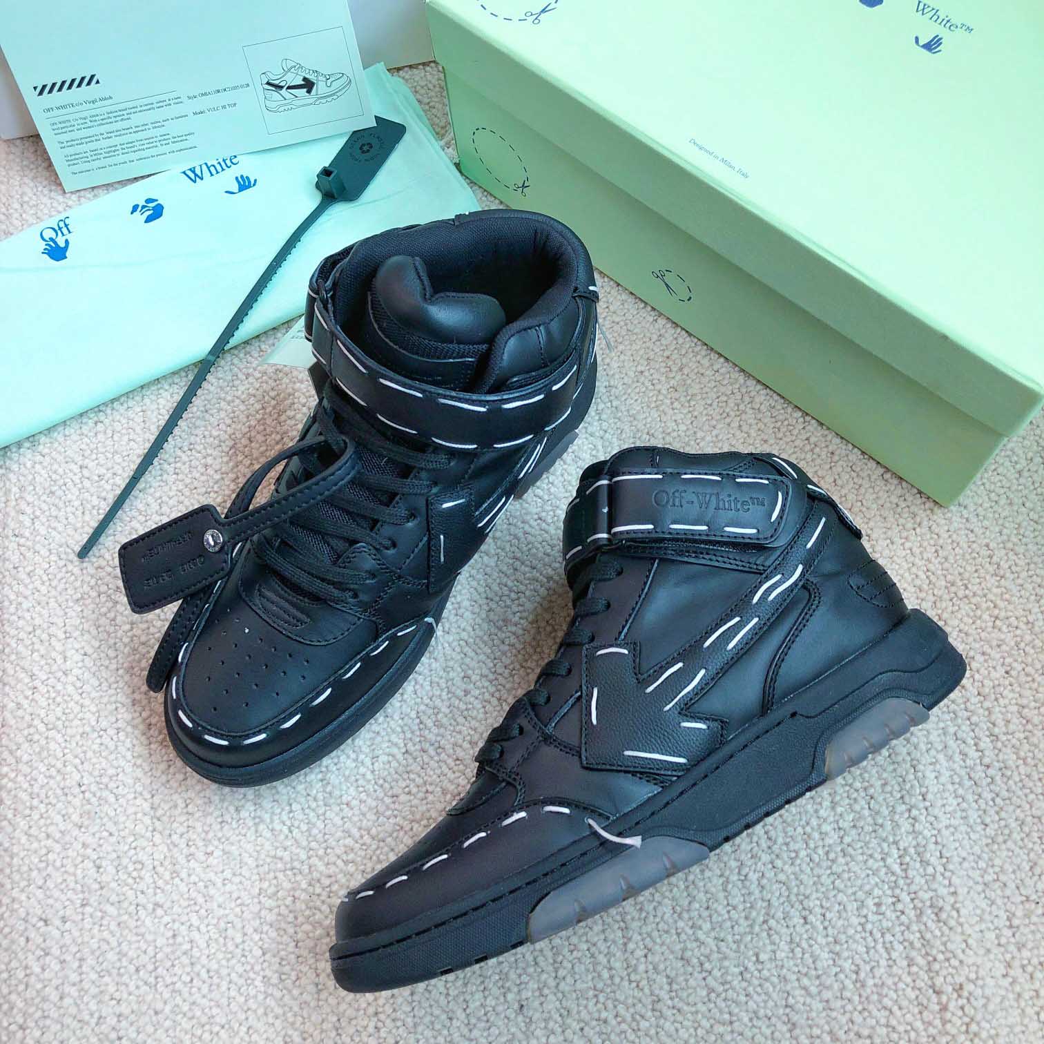 Off White Ooo Mid Sartorial Stitching - DopestKickz