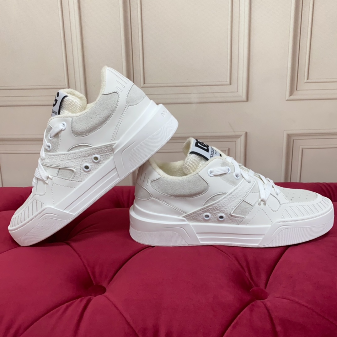 Dolce & Gabbana Mixed-material New Roma Sneakers - DopestKickz