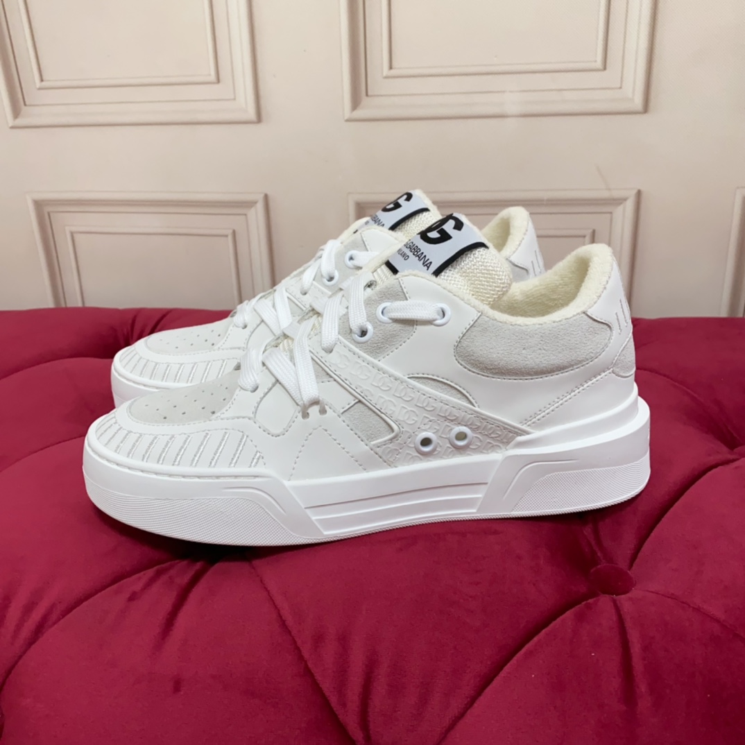 Dolce & Gabbana Mixed-material New Roma Sneakers - DopestKickz