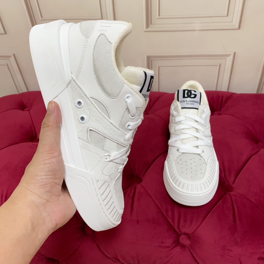 Dolce & Gabbana Mixed-material New Roma Sneakers - DopestKickz