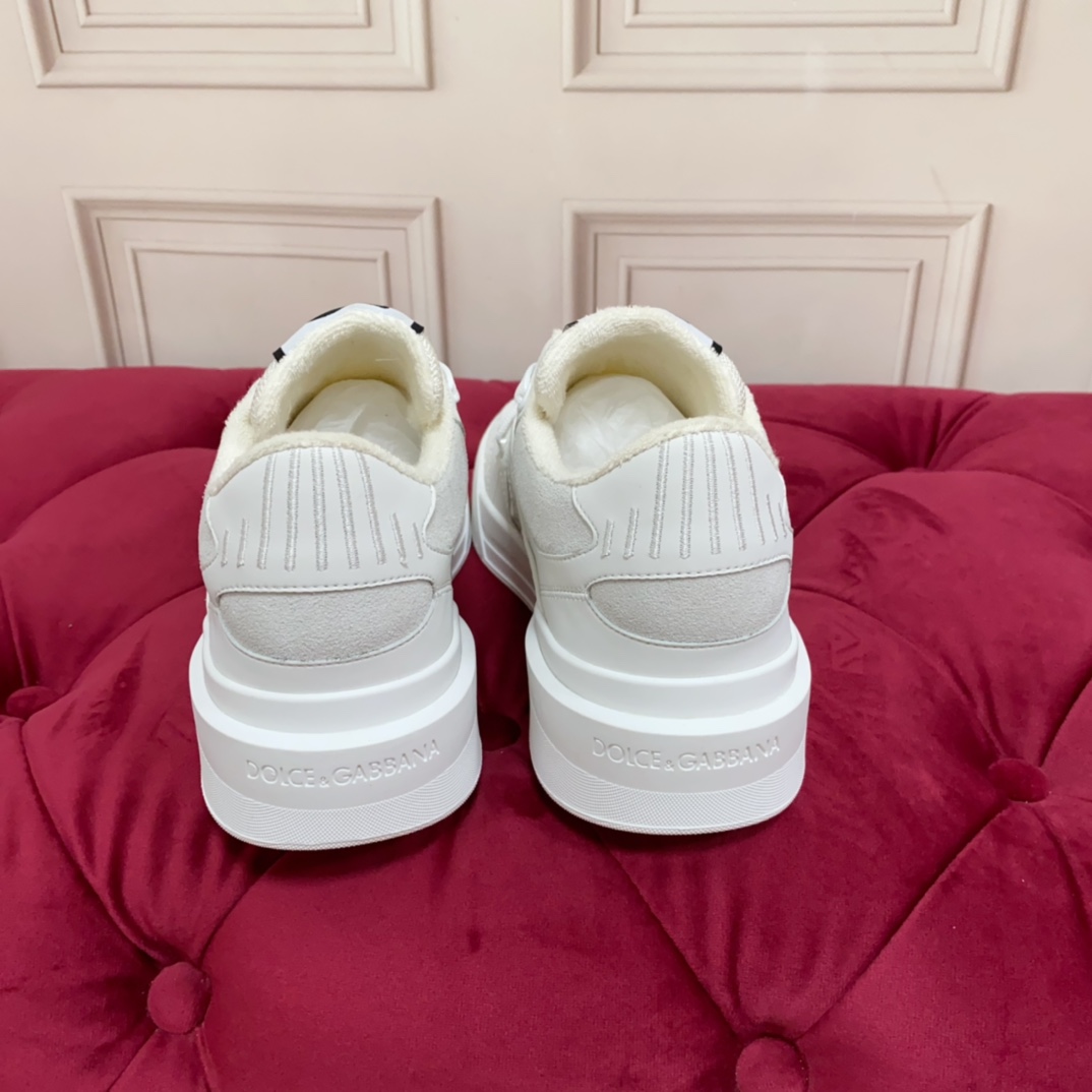 Dolce & Gabbana Mixed-material New Roma Sneakers - DopestKickz