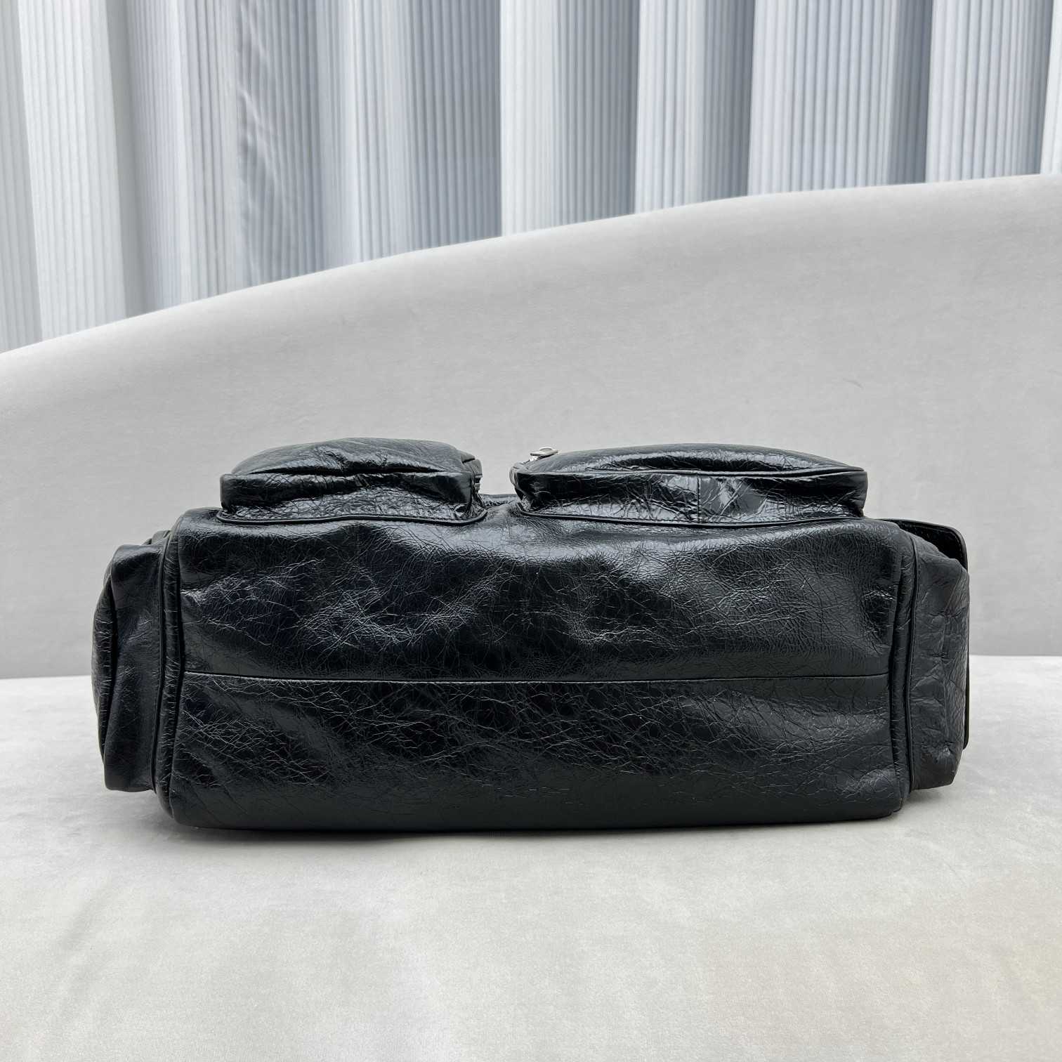 Balenciaga Superbusy Large Sling Bag In Black  - DopestKickz