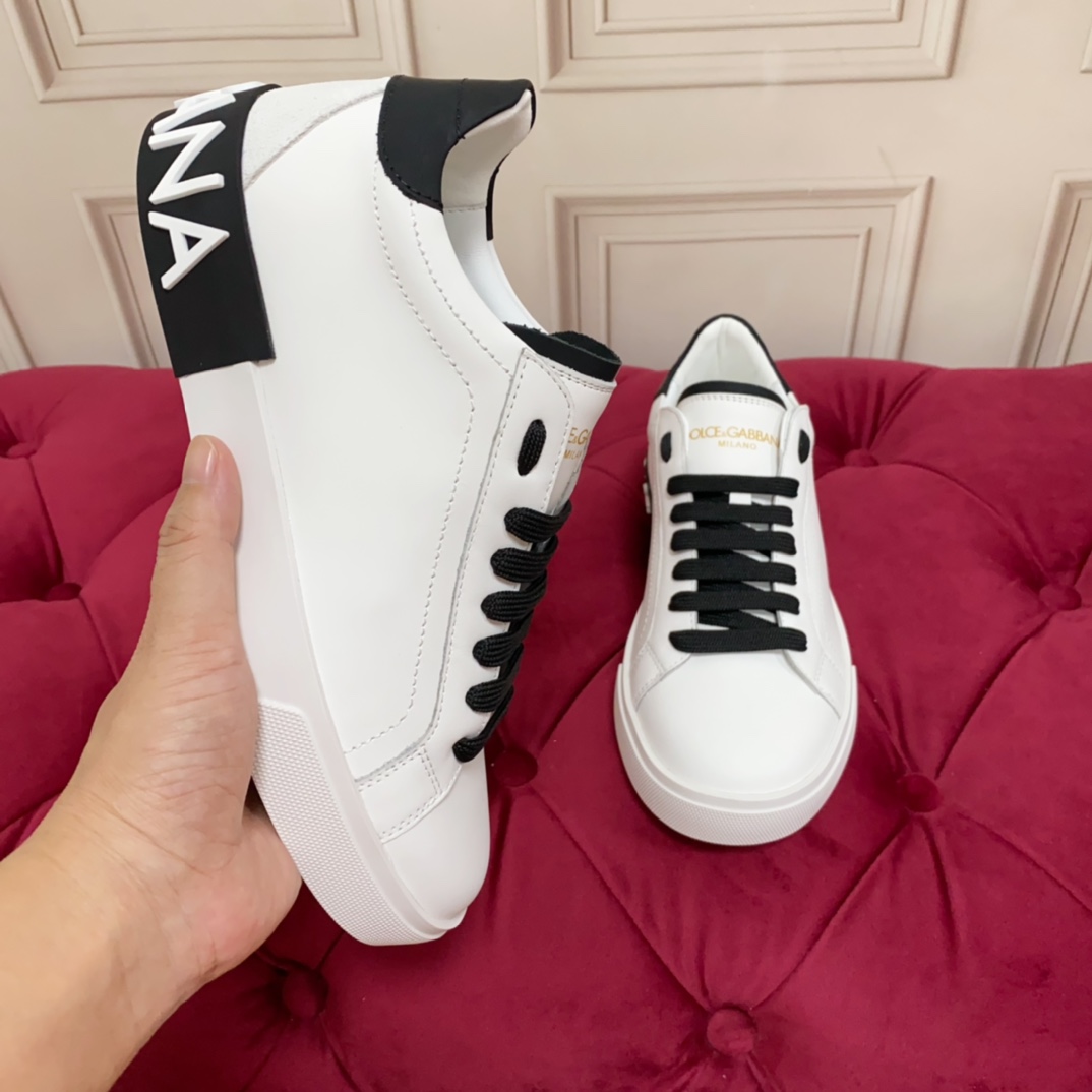Dolce & Gabbana Calfskin Portofino Sneakers - DopestKickz