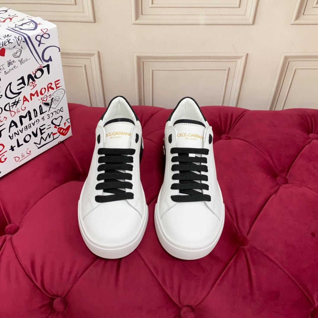 Dolce & Gabbana Calfskin Portofino Sneakers - DopestKickz