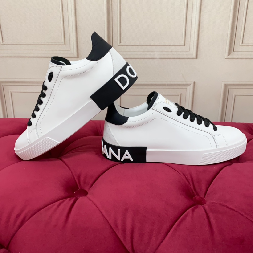 Dolce & Gabbana Calfskin Portofino Sneakers - DopestKickz