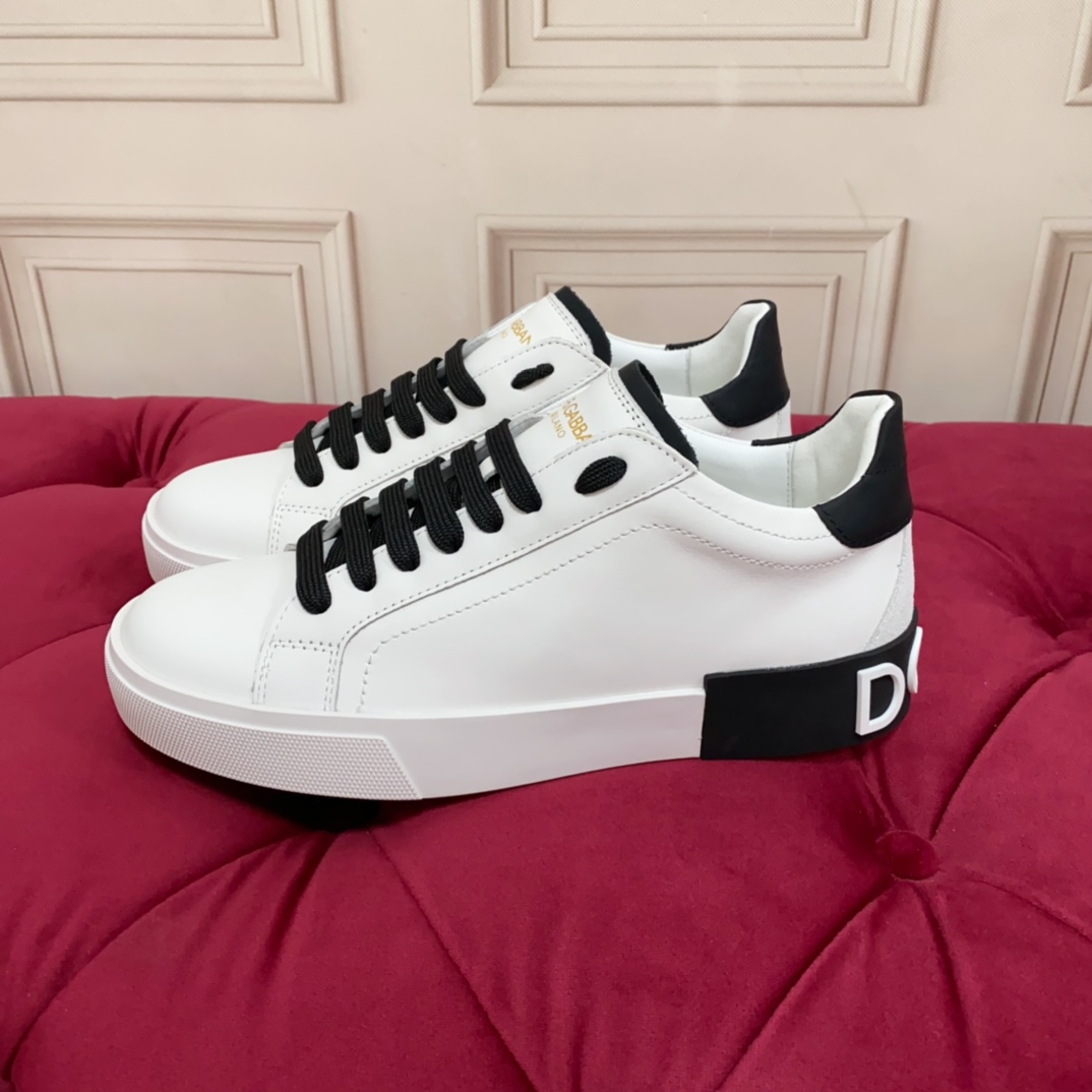 Dolce & Gabbana Calfskin Portofino Sneakers - DopestKickz