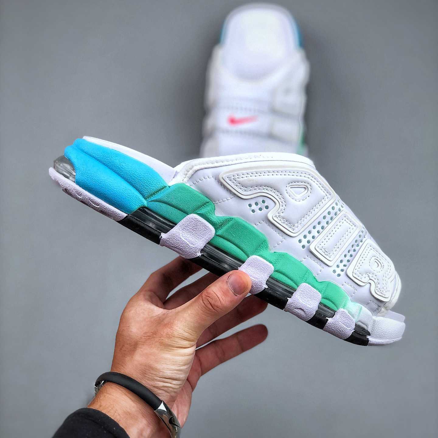 Nike Air More Uptempo Slide   FN3437 161 - DopestKickz