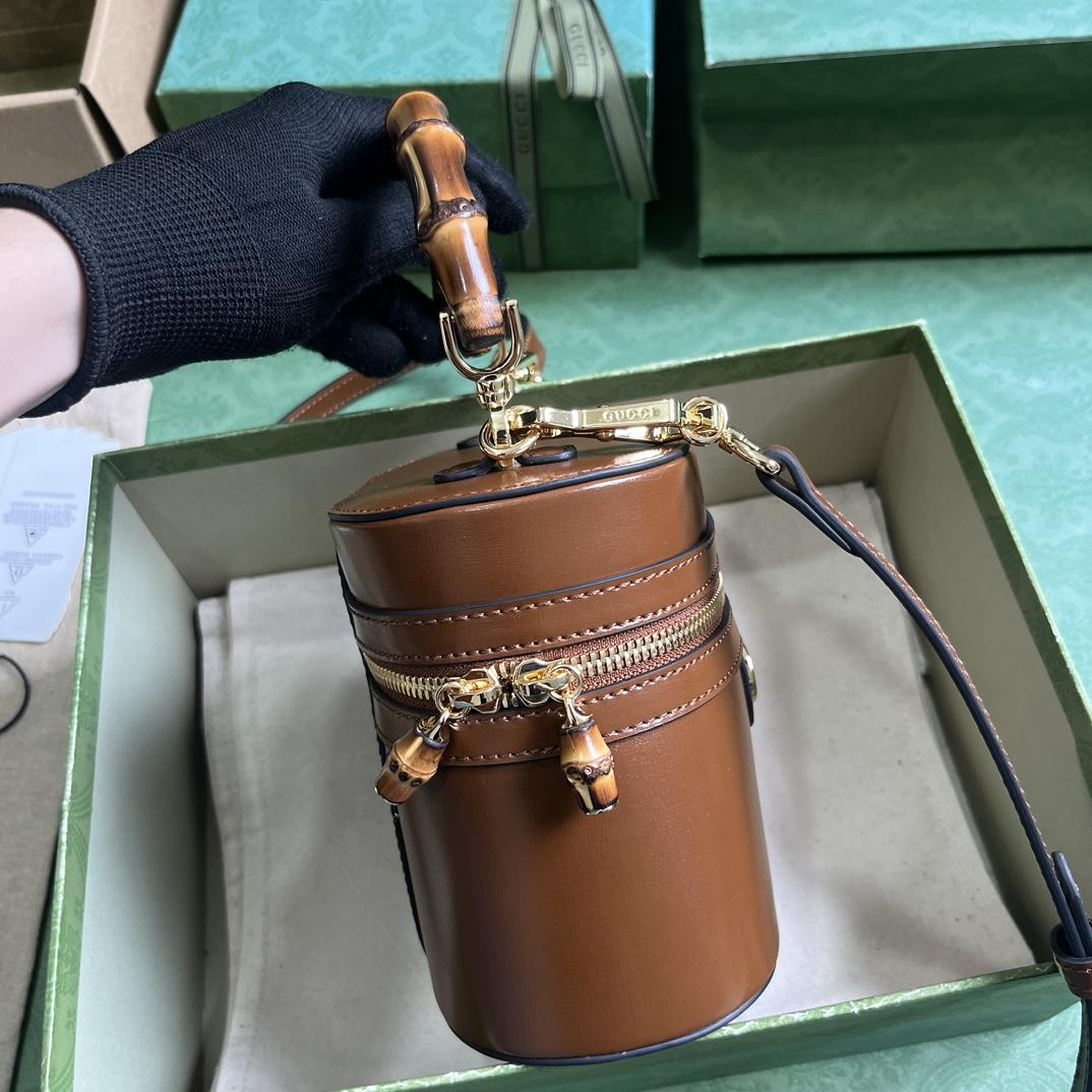 Gucci Mini Bamboo Shoulder Bag (15.5x 13.5x 4cm) - DopestKickz