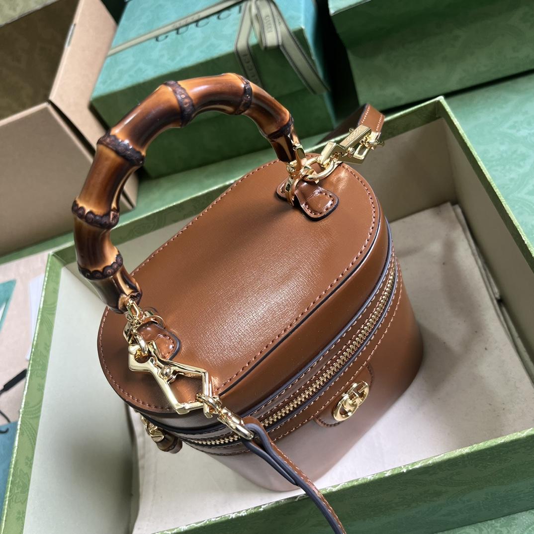 Gucci Mini Bamboo Shoulder Bag (15.5x 13.5x 4cm) - DopestKickz