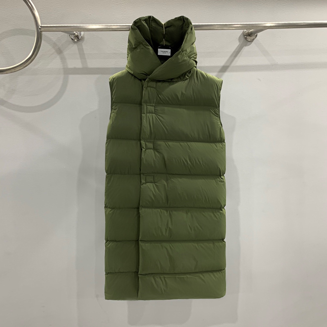Rick Owens Green Padded Down Vest - DopestKickz