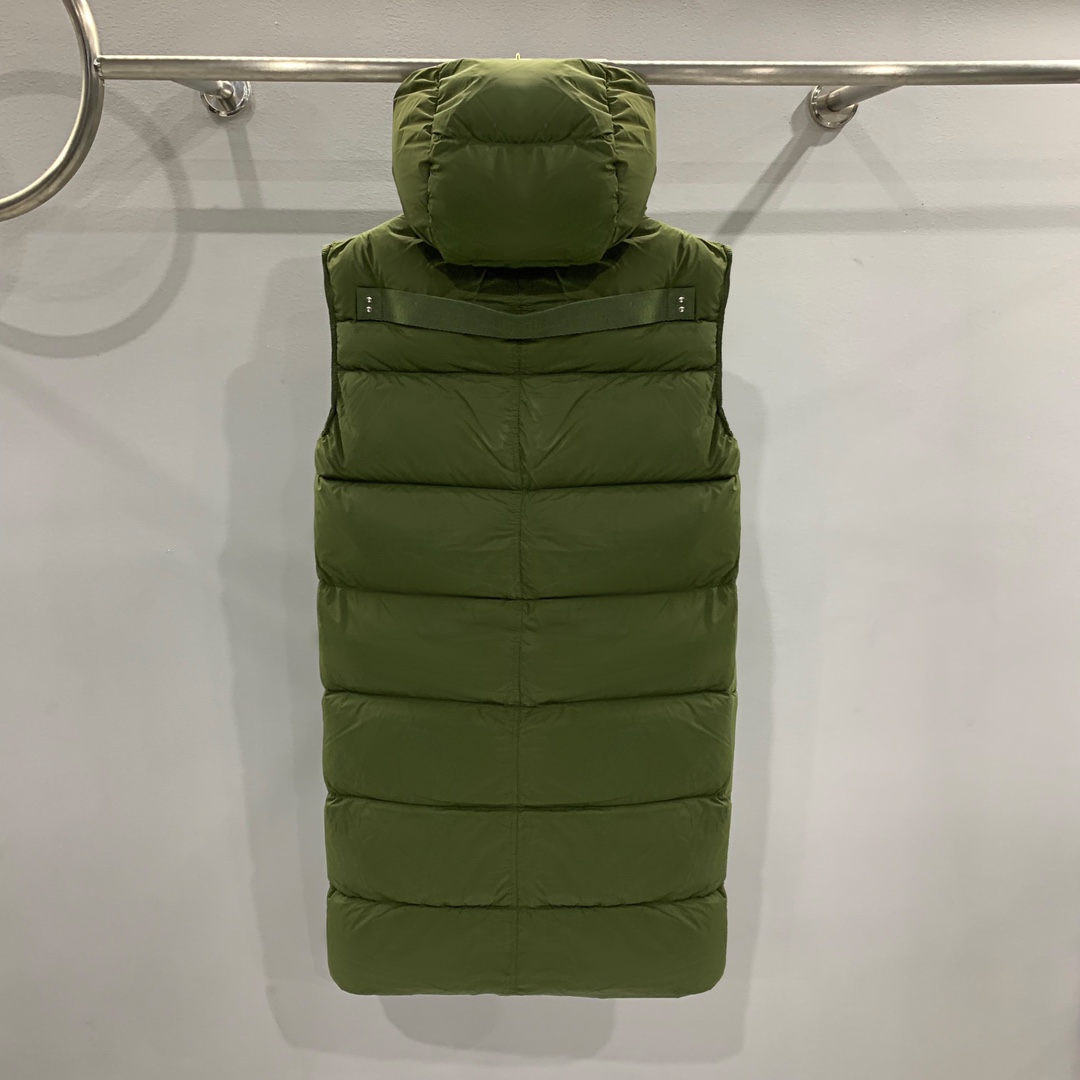 Rick Owens Green Padded Down Vest - DopestKickz