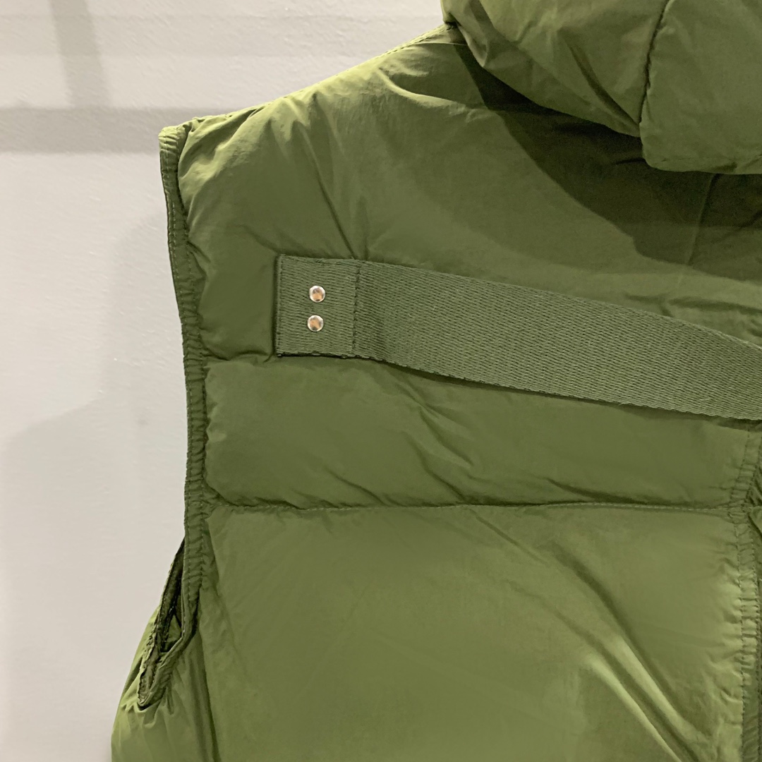Rick Owens Green Padded Down Vest - DopestKickz