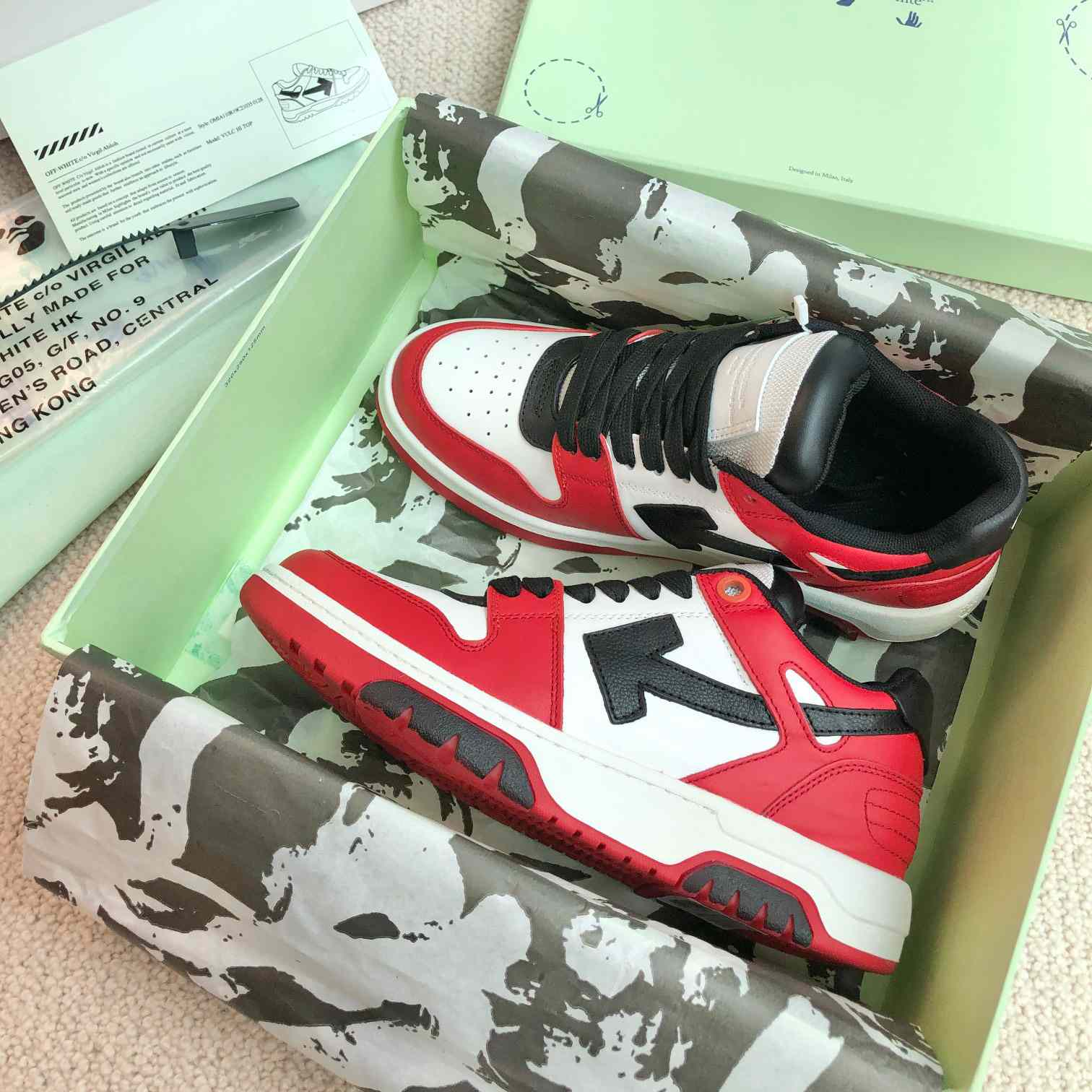 Off White Out Of Office Calf Leather Sneaker - DopestKickz