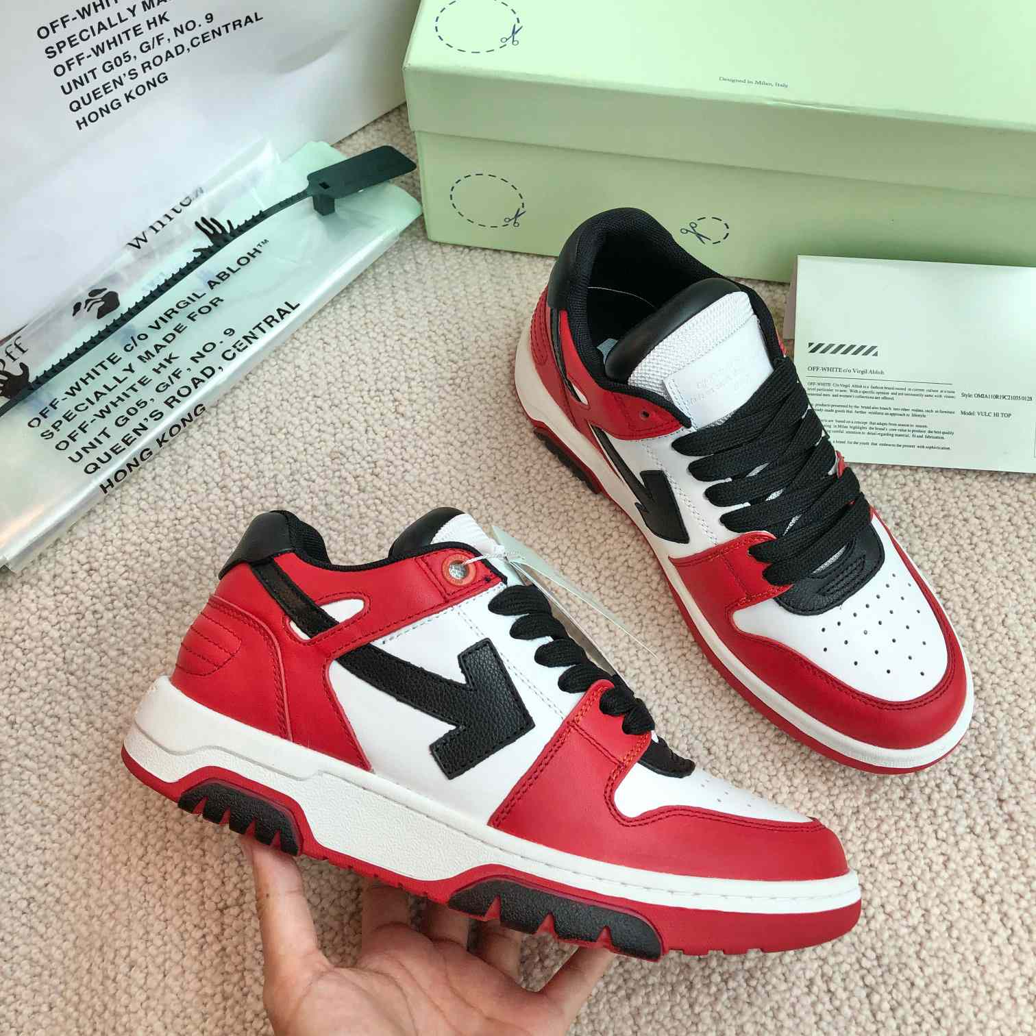 Off White Out Of Office Calf Leather Sneaker - DopestKickz