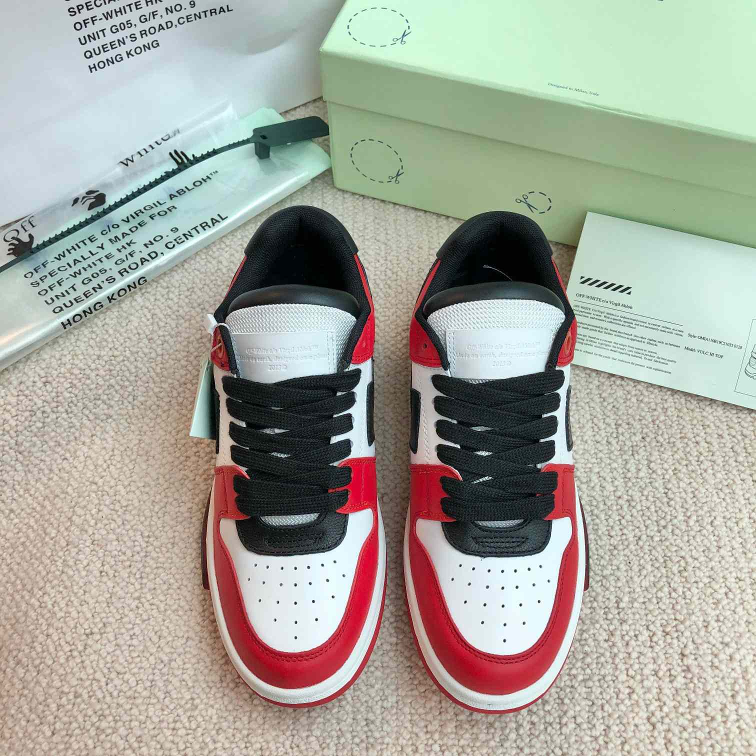 Off White Out Of Office Calf Leather Sneaker - DopestKickz